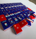 PREORDER!  The Patriotic Line Mahjong Tiles (New stacked style!)