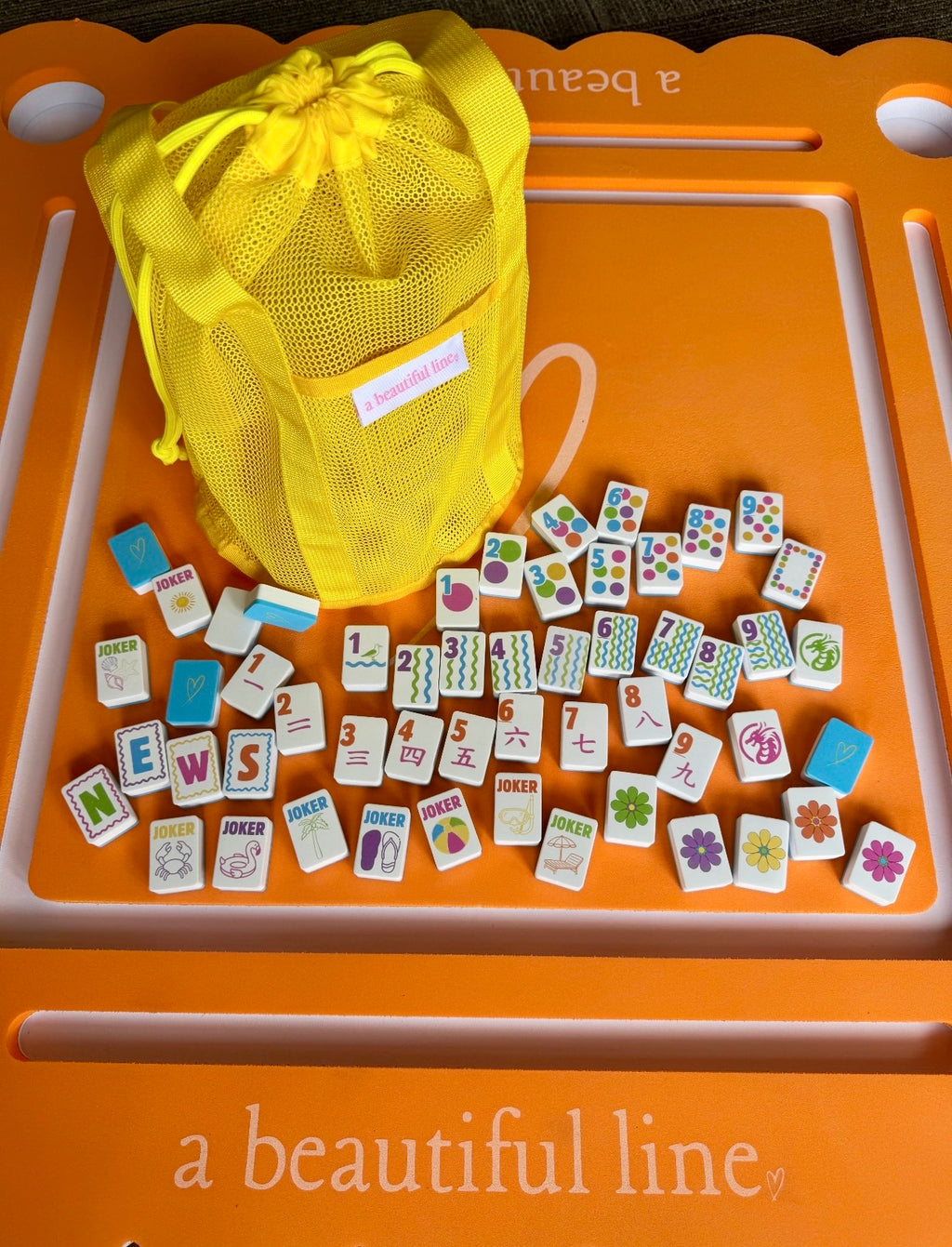 Floating Foam Mahjong Tiles