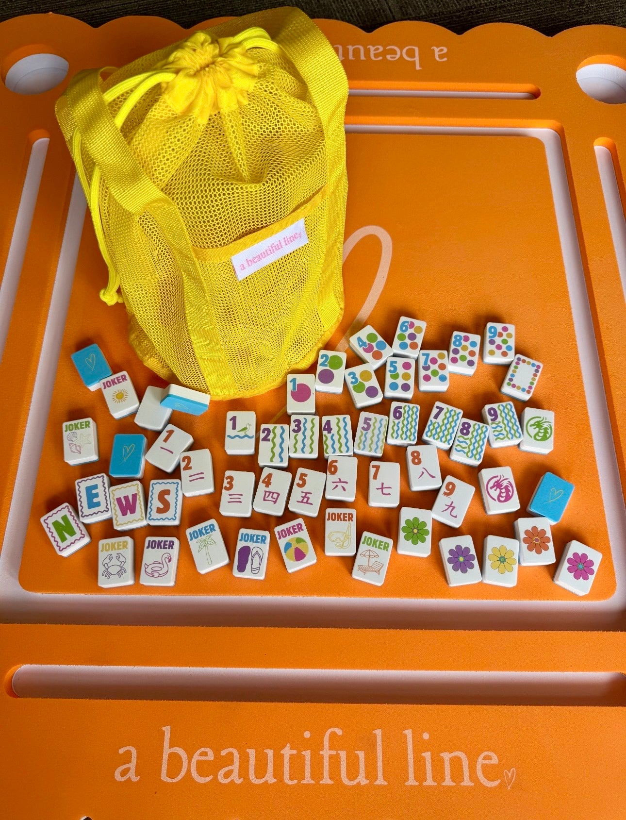 Floating Foam Mahjong Tiles