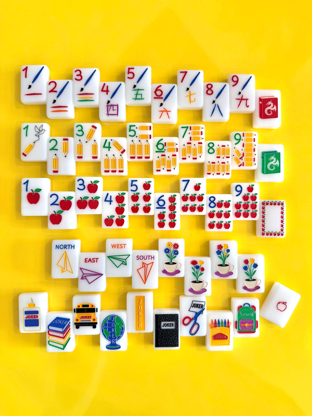 The Teacher Line Mahjong Tiles